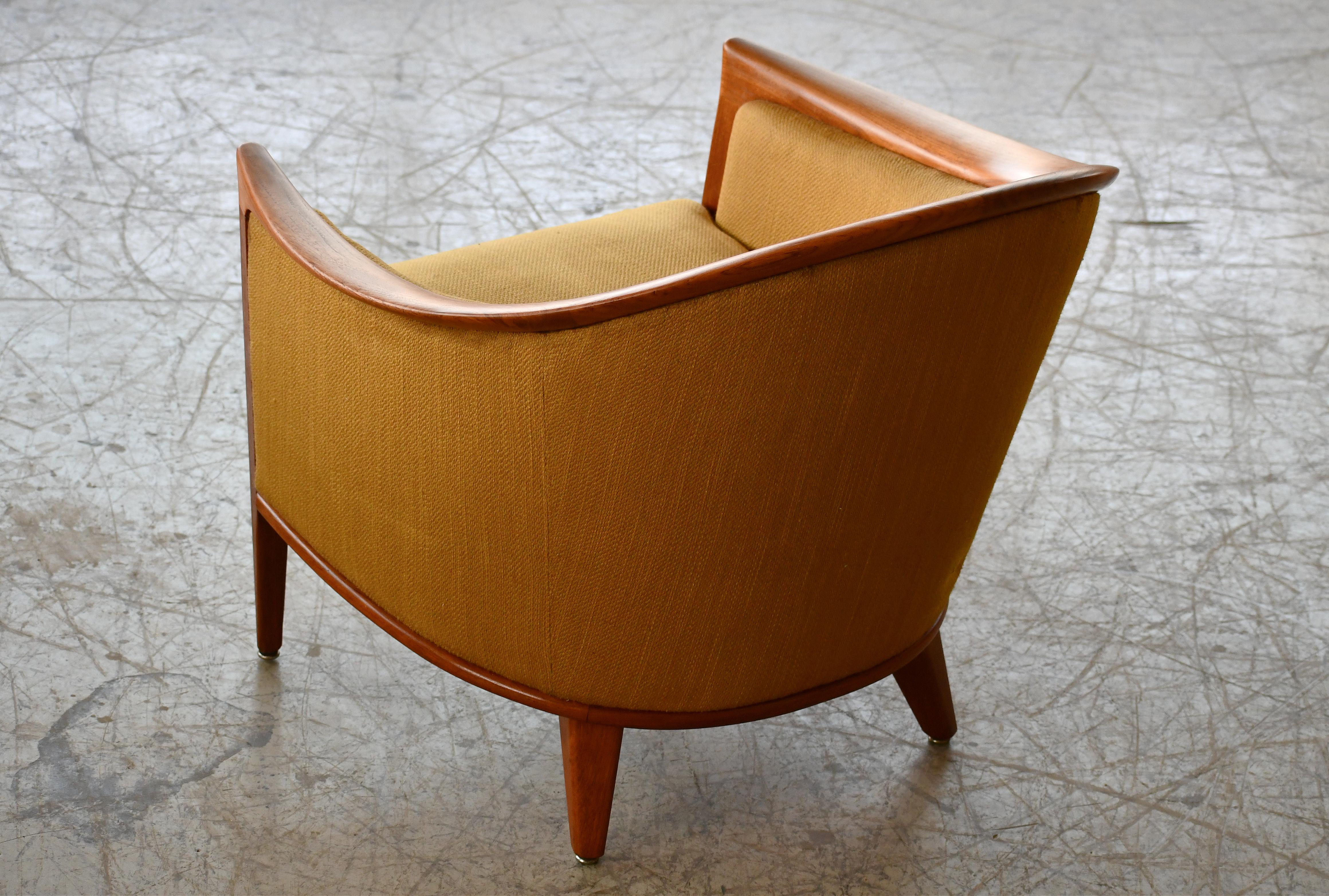 Swedish Pair of Midcentury Lounge Chairs Model 