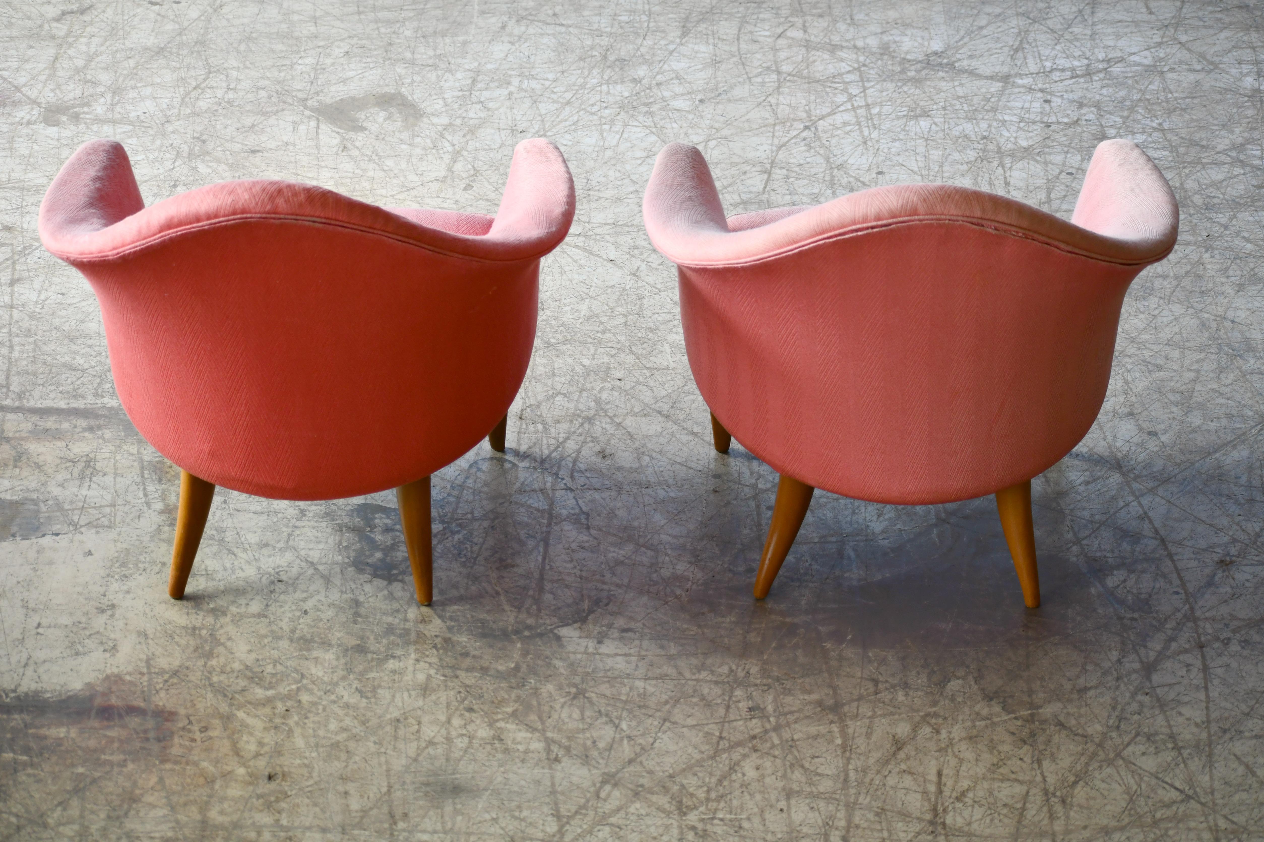 Pair of Midcentury Lounge Chairs Model 