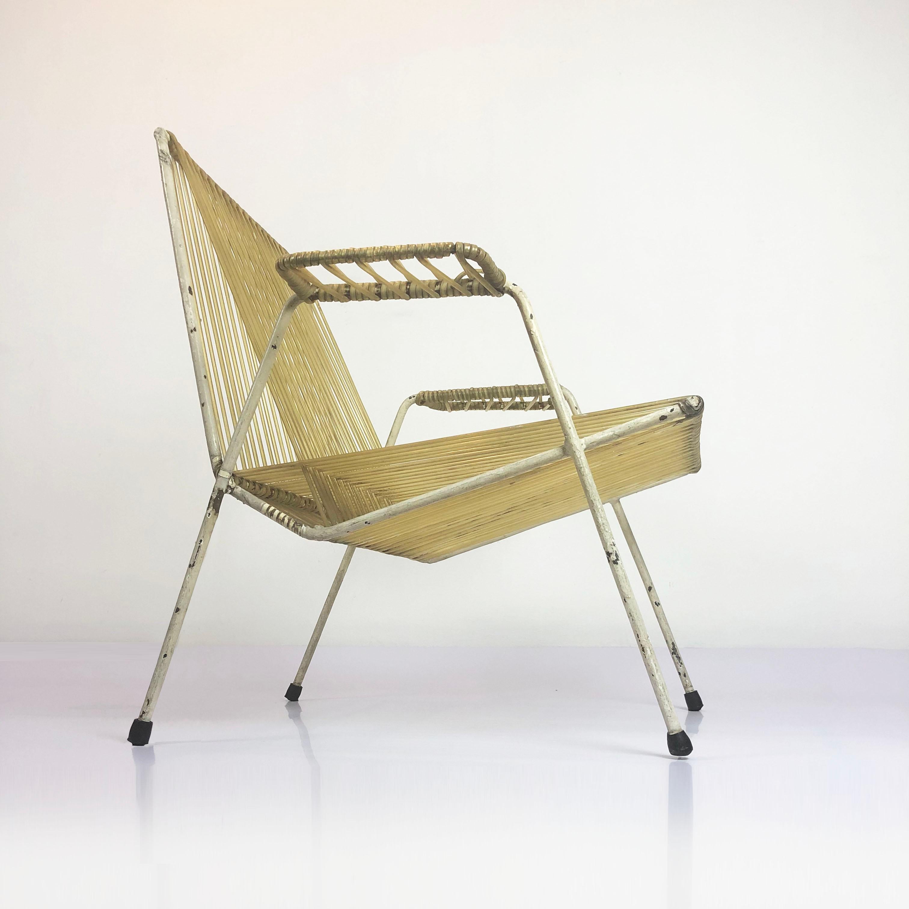 Paar mexikanische Sessel aus der Mitte des Jahrhunderts im Stil von Clara Porset (Moderne der Mitte des Jahrhunderts) im Angebot