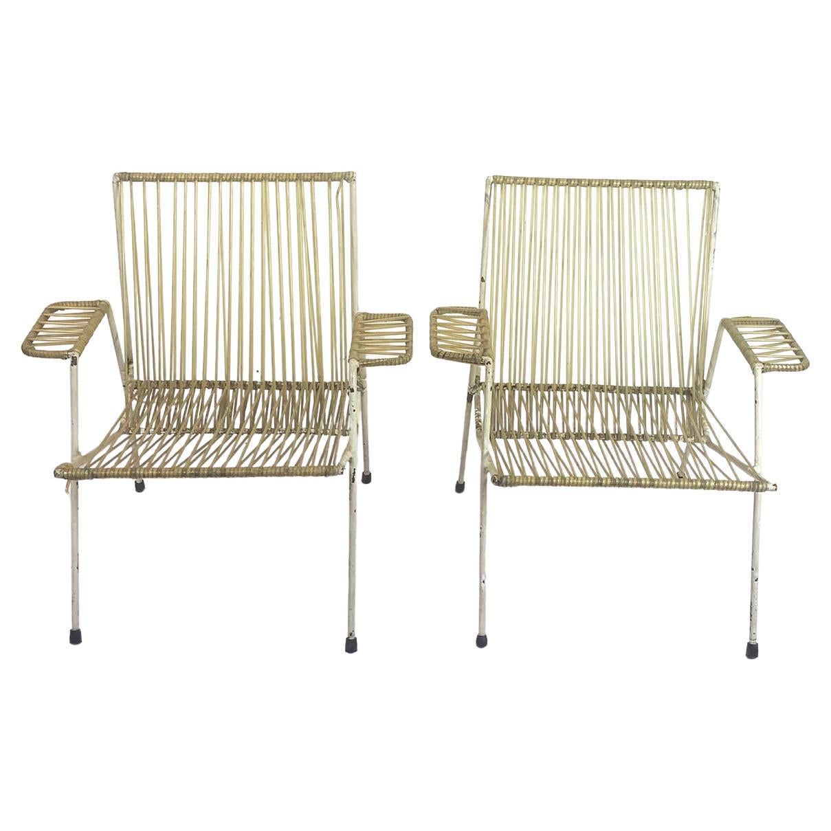 Paar mexikanische Sessel aus der Mitte des Jahrhunderts im Stil von Clara Porset im Angebot