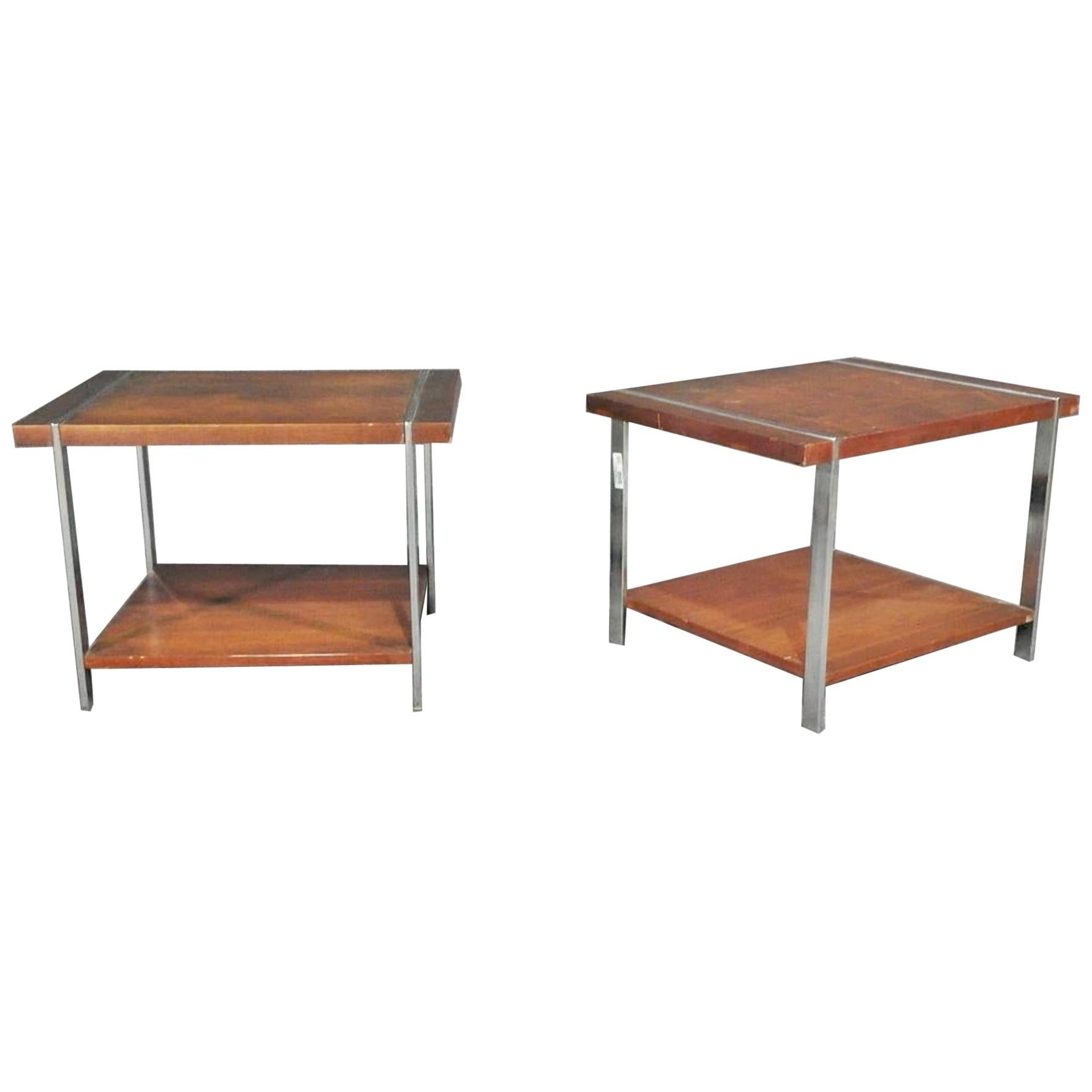 Pair of Midcentury Modern Side Tables