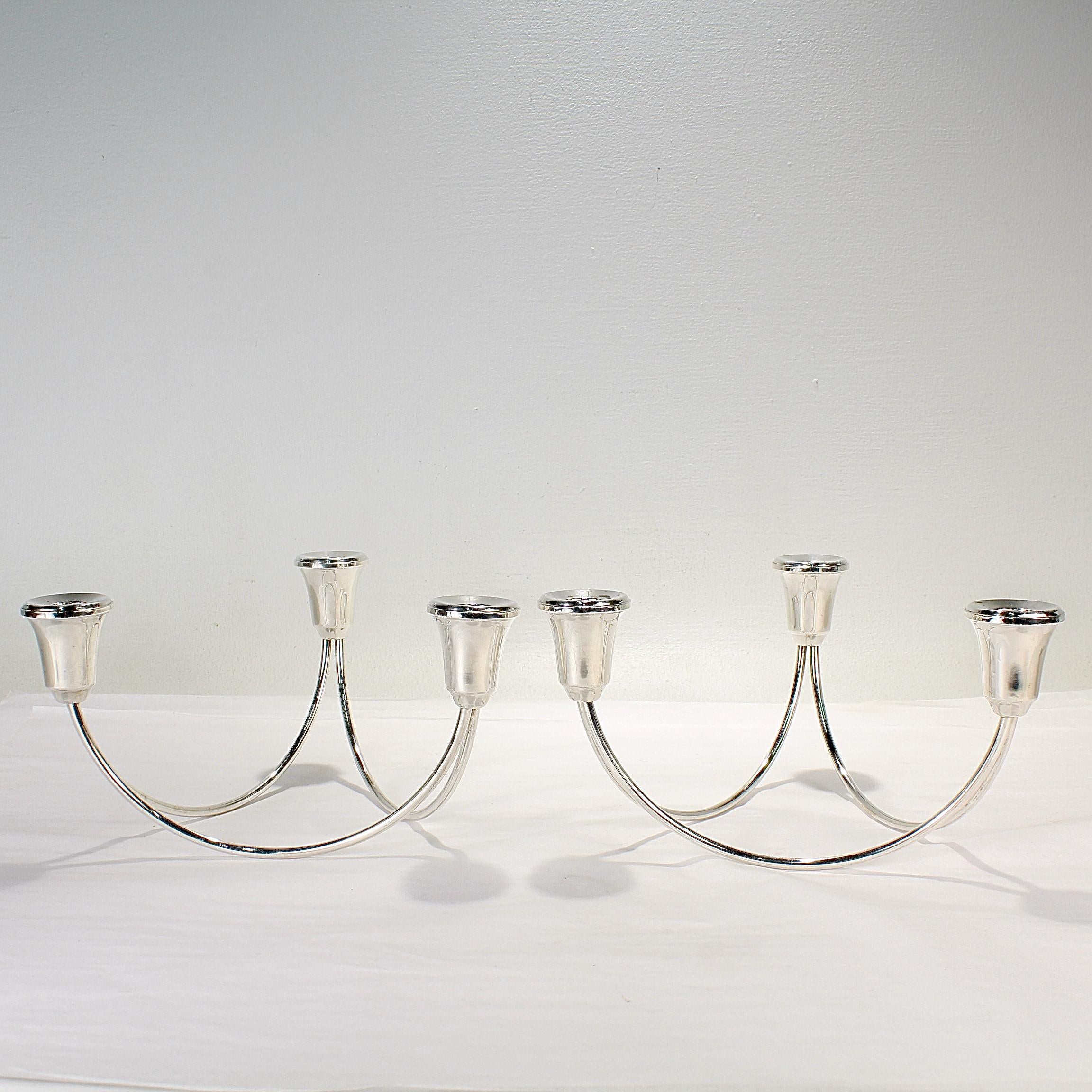 duchin creation sterling candlesticks