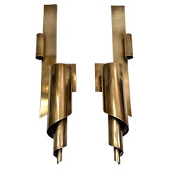 Pair of Midcentury Moderne Sconces