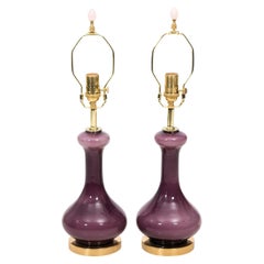 Pair of Midcentury Murano Glass Lamps