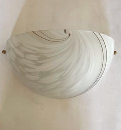 Pair of Midcentury Murano Glass Wall Lights Sconces, Italy 1960s