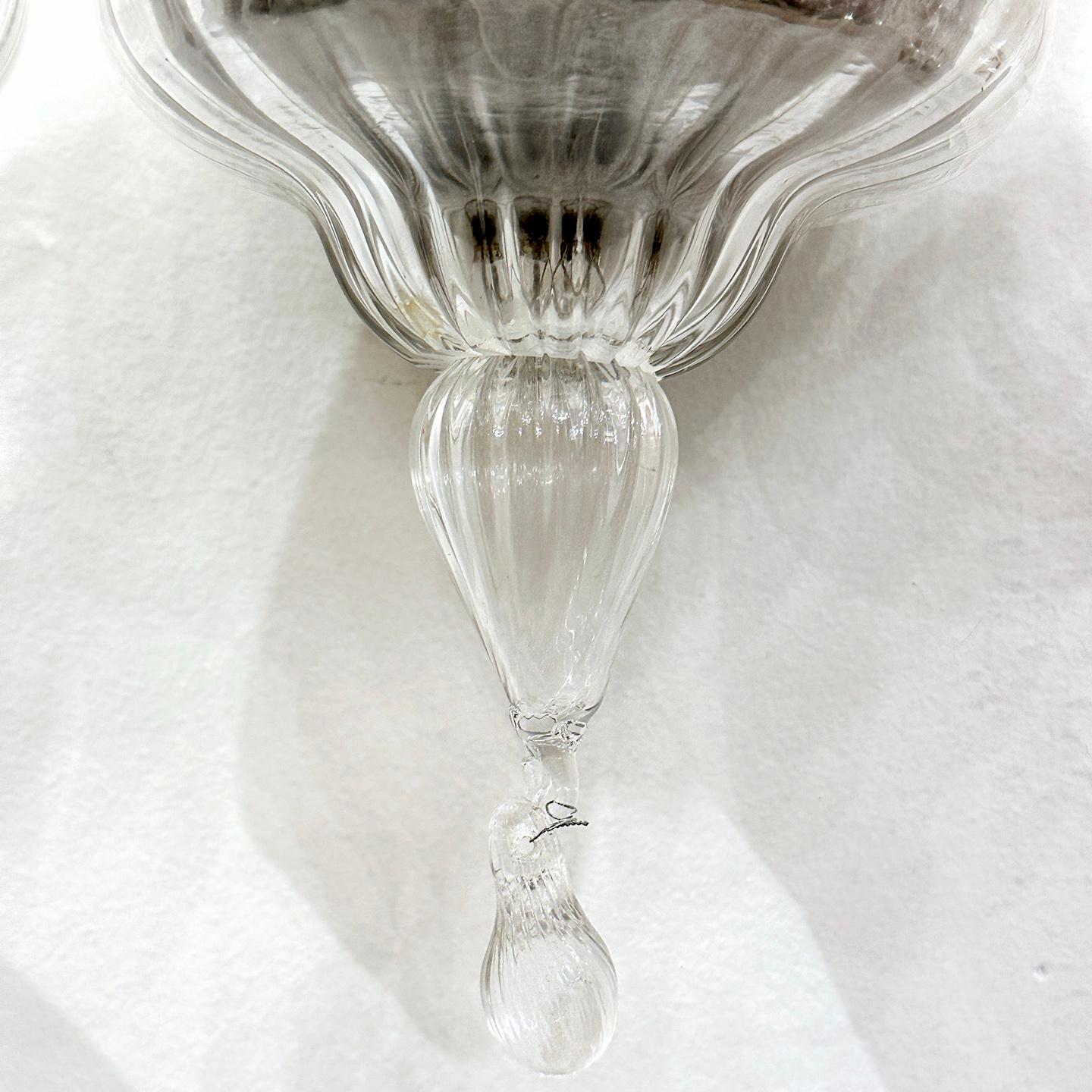 Paire d'appliques Murano du milieu du siècle dernier Bon état - En vente à New York, NY