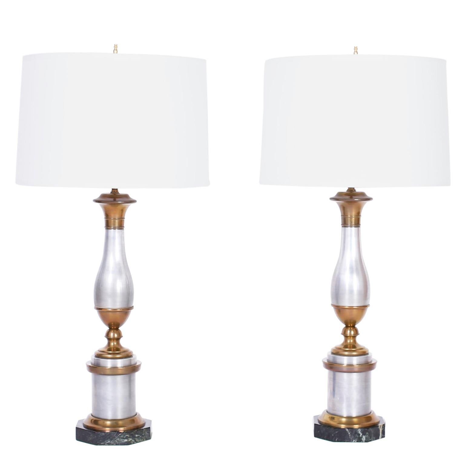 Pair of Midcentury Neoclassic Style Table Lamps