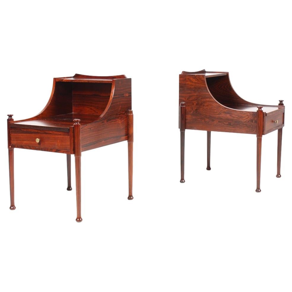 Pair of Midcentury Nightstands in Rosewood, 1960s