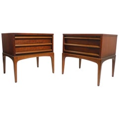 Pair of Midcentury Nightstands Rhythm by Lane Furniture