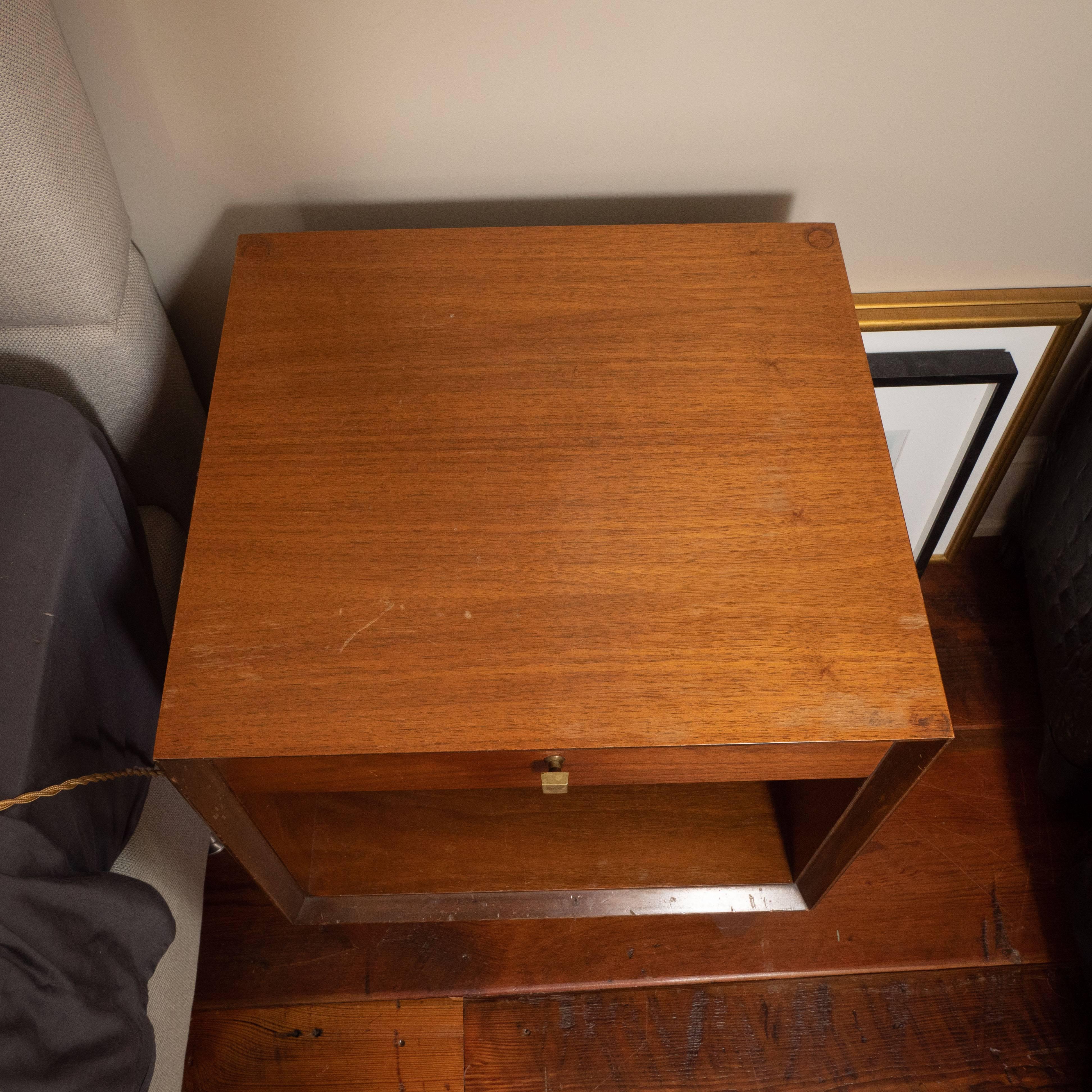 20th Century Pair of Midcentury Nightstands with Drawer