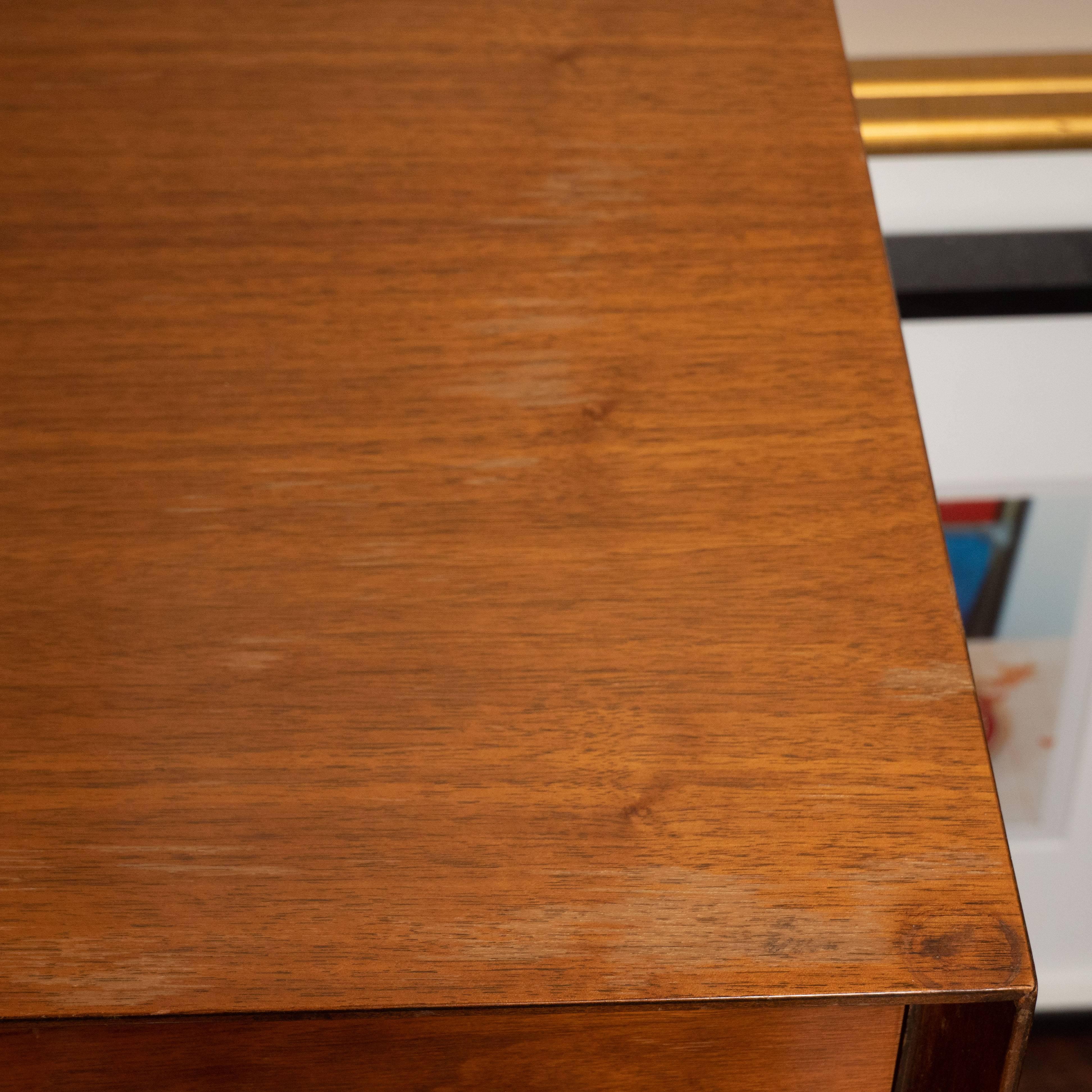Wood Pair of Midcentury Nightstands with Drawer