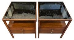 Pair of Midcentury Paul McCobb 2 Drawer Nightstands Walnut for Widdicomb