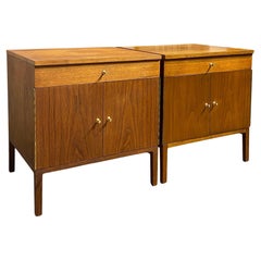 Pair of Midcentury Paul McCobb for Directional Nightstands Cabinets Walnut