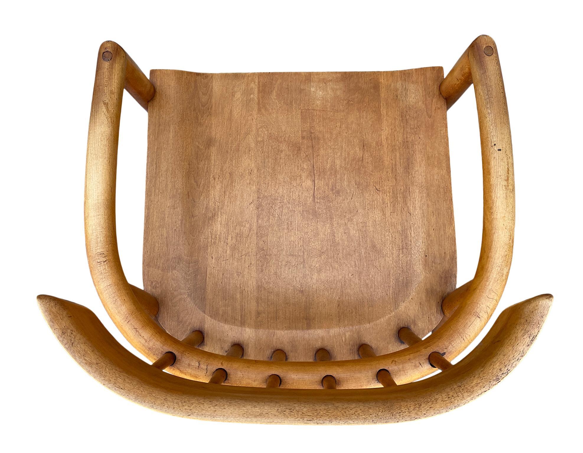 Paire de fauteuils Captain Lounge en érable du milieu du siècle dernier de Paul McCobb Planner Group Bon état - En vente à Brooklyn, NY