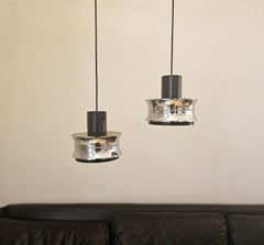 Paar Midcentury-Hängeleuchten im Stil von Jo Hammerborg, Dänemark, 1970er Jahre