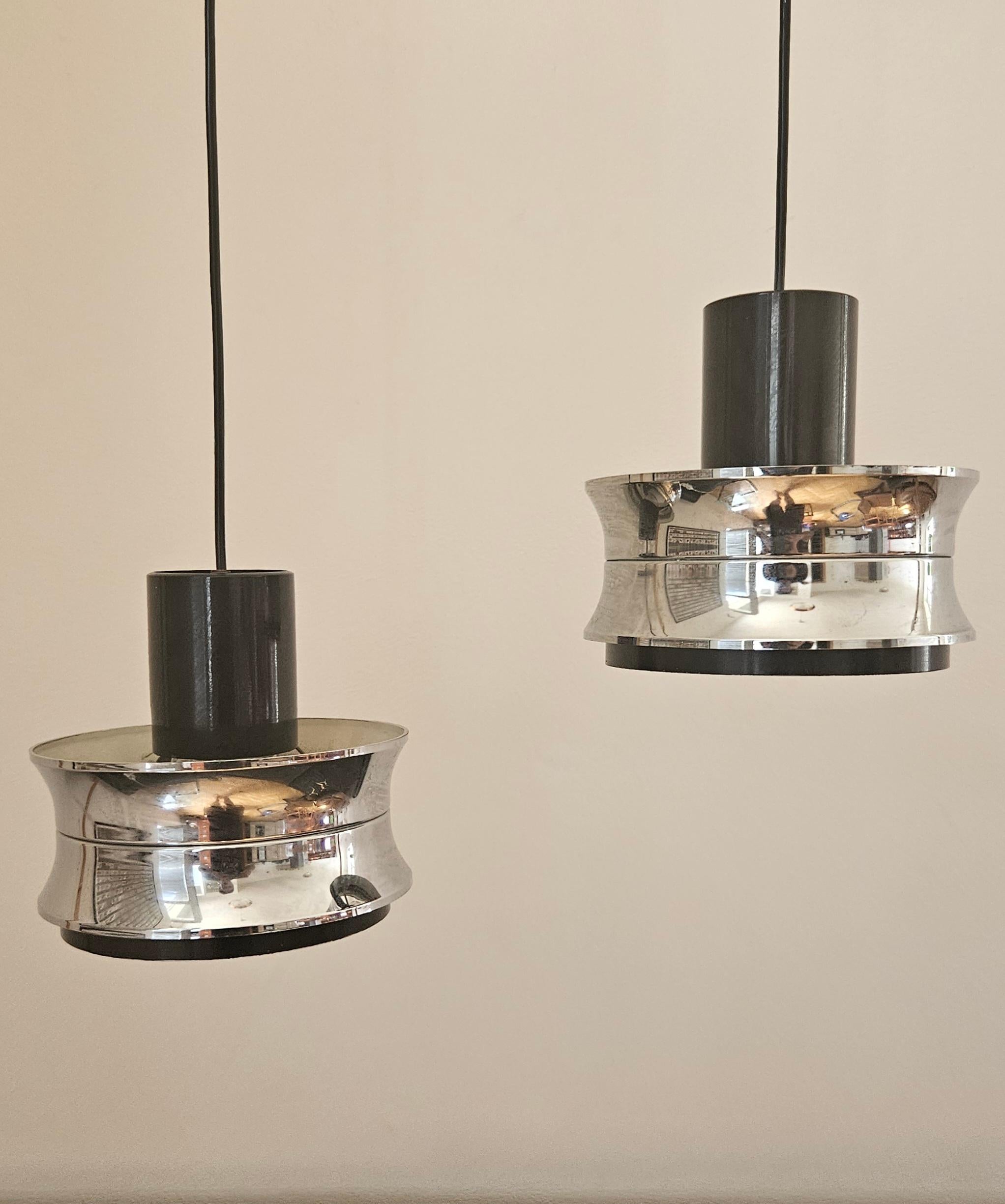 Mid-Century moderno Coppia di pendenti del Medioevo nello stile di Jo Hammerborg, Danimarca, anni '70 in vendita
