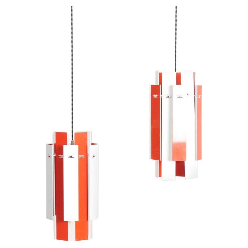 Pair of Midcentury Pendants Model Cocktail by Henning Rehhof, Made in Denmark