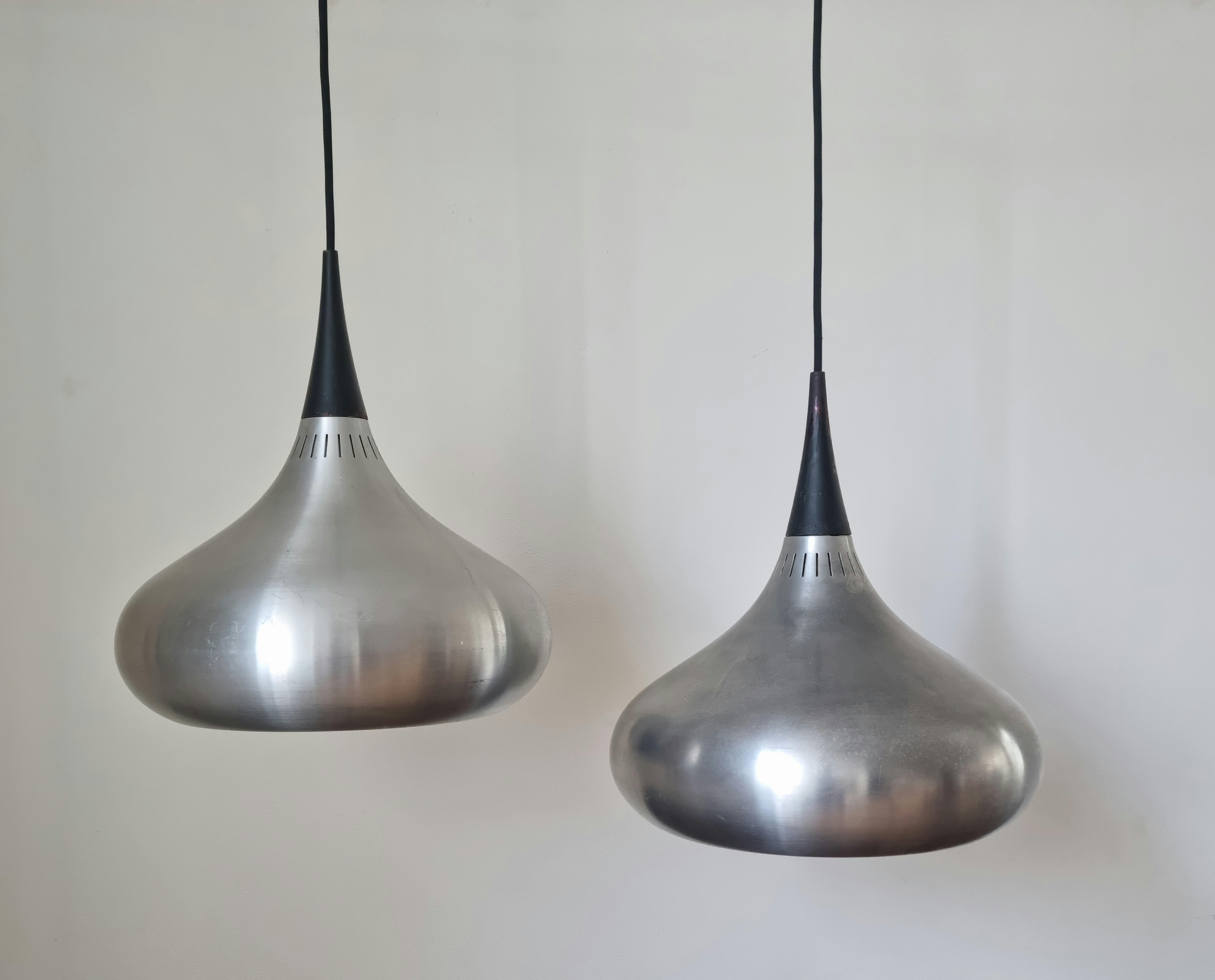 Pair of Midcentury Pendants Orient, Fog & Mørup, Jo Hammerborg, Denmark, 1960s For Sale 2