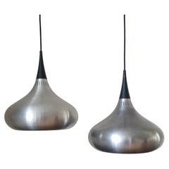 Vintage Pair of Midcentury Pendants Orient, Fog & Mørup, Jo Hammerborg, Denmark, 1960s