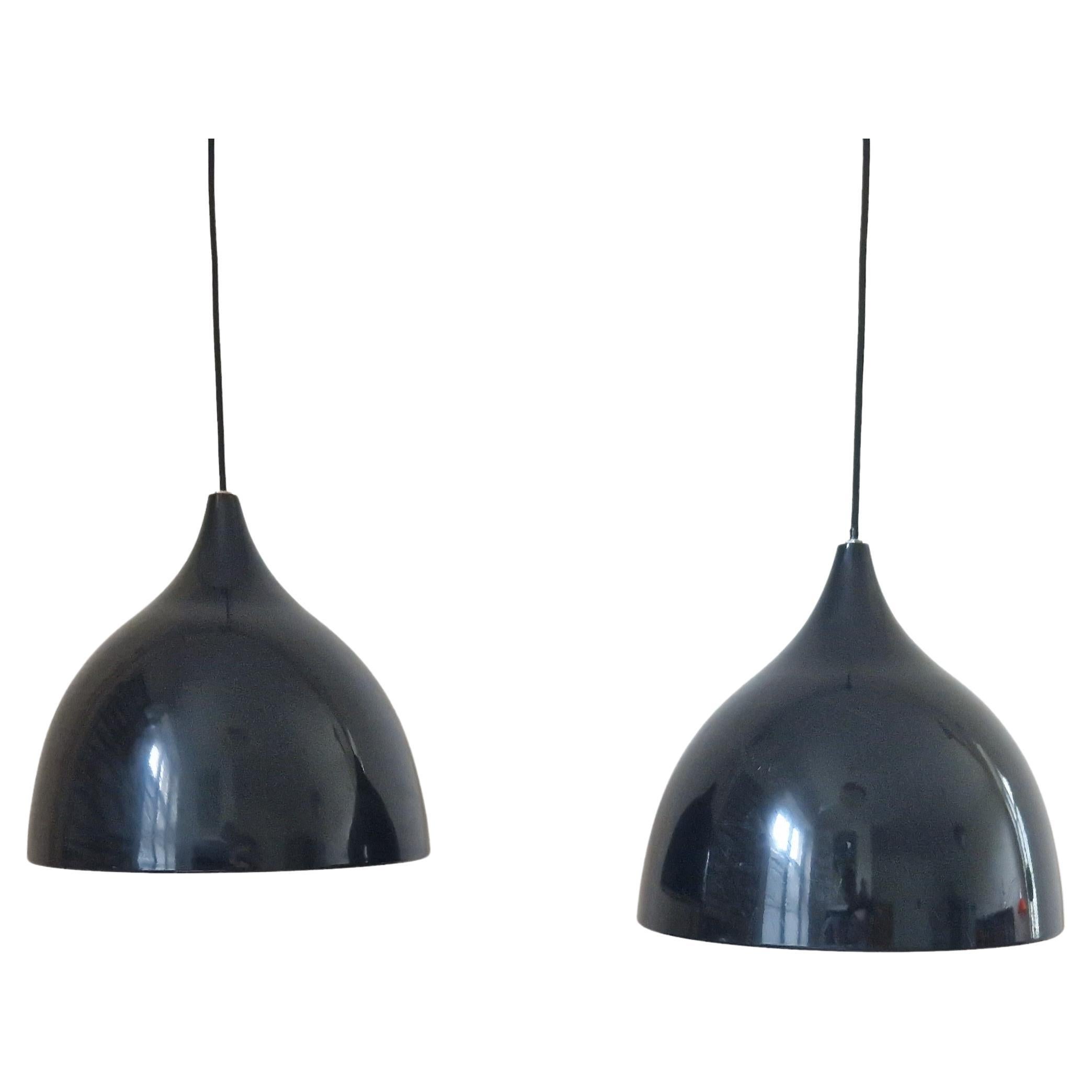 Pair of Midcentury Pendants Silhouette, Denmark, 1970s.