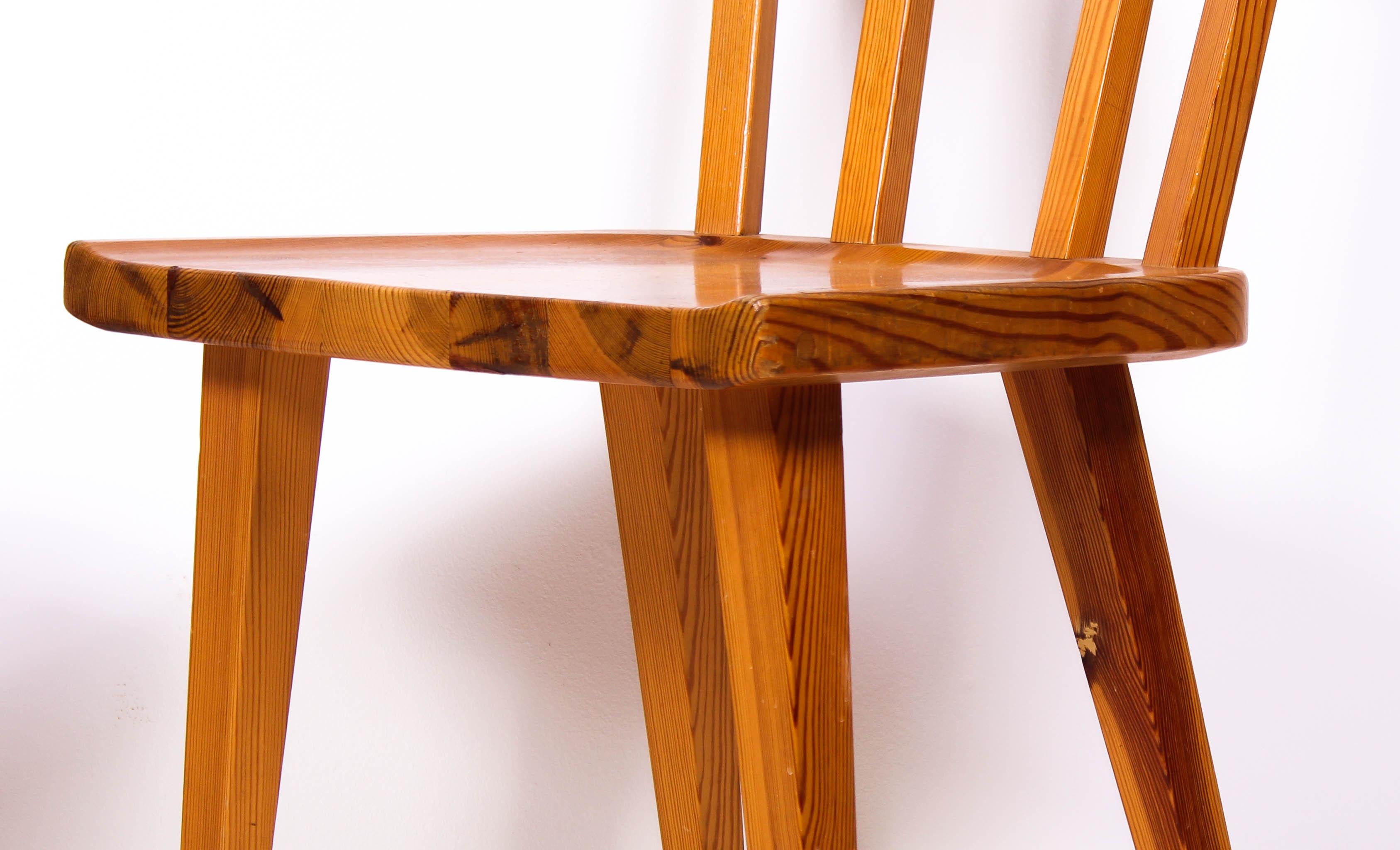 Mid-20th Century Pair of Midcentury Pine Dining Chairs by Karl Andersson & Söner
