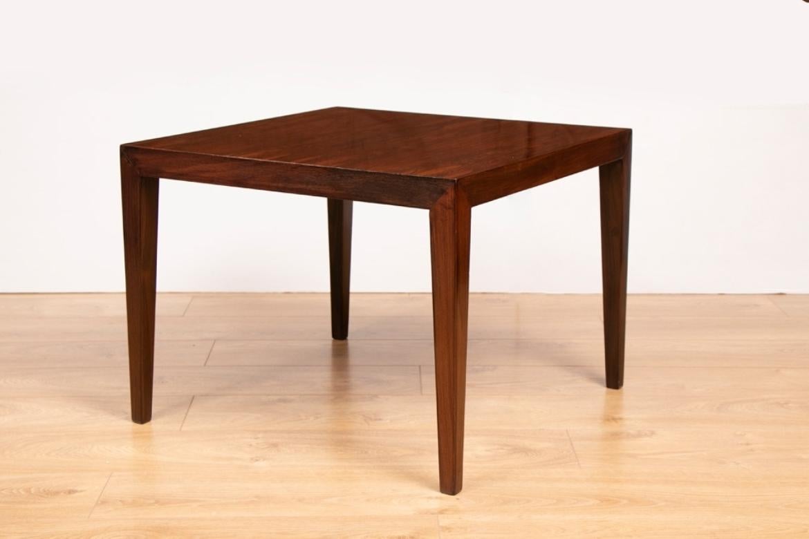 European Pair of Midcentury Rosewood Side Tables by Severin Hansen, c.1960 For Sale