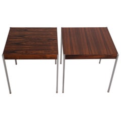 Vintage Pair of Midcentury Rosewood Side Tables by Uno & Östen Kristiansson for Luxus