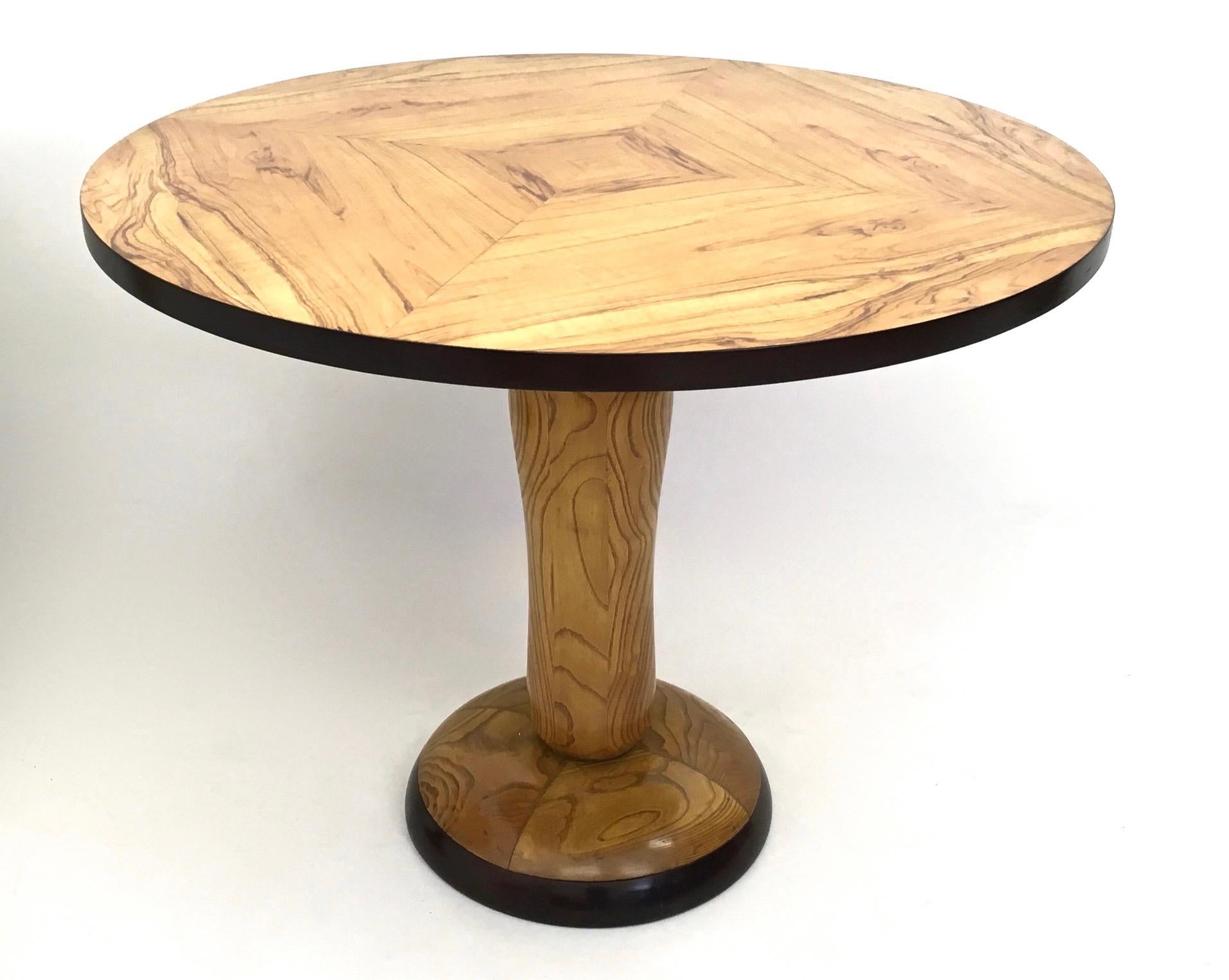 round ash dining table