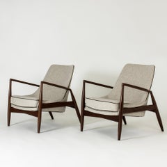 Pair of Midcentury "Seal" Lounge Chairs by Ib Kofod Larsen, Sweden, 1950s
