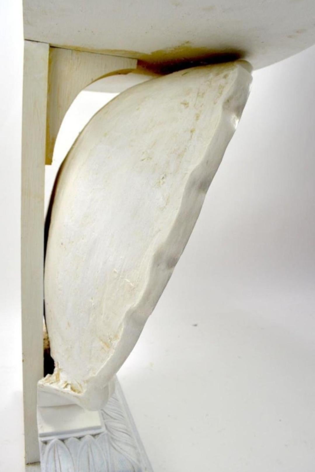 Mid-20th Century Pair of Midcentury Shell Form Consoles