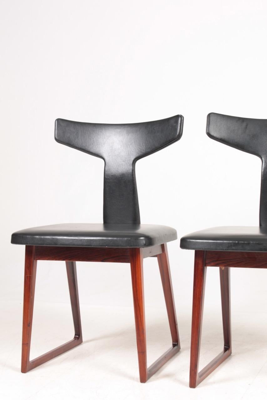 Mid-20th Century Pair of Midcentury Side Chairs in Rosewood by Sibast, Danish Design, 1960s For Sale