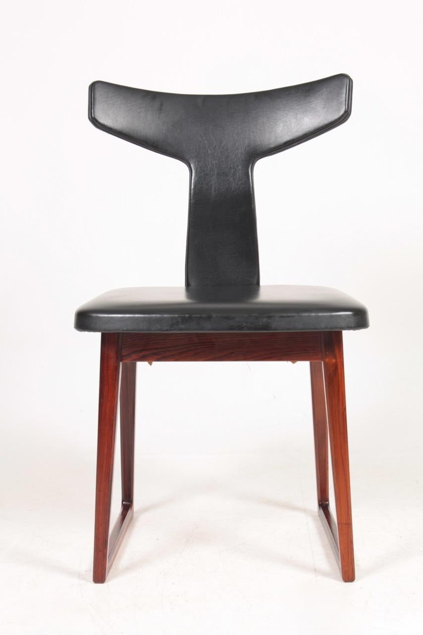 Paire de chaises d'appoint du milieu du siècle en bois de rose par Sibast, design danois, années 1960 en vente 2