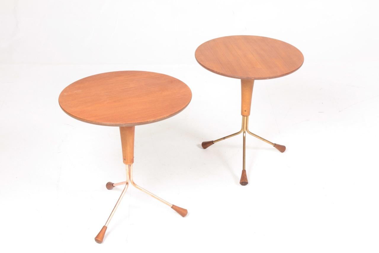 Scandinavian Modern Pair of Midcentury Side Tables by Albert Larsson, 1960s
