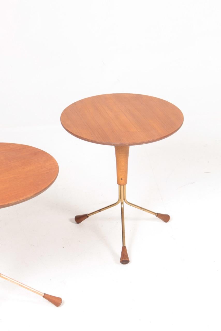 Swedish Pair of Midcentury Side Tables by Albert Larsson, 1960s