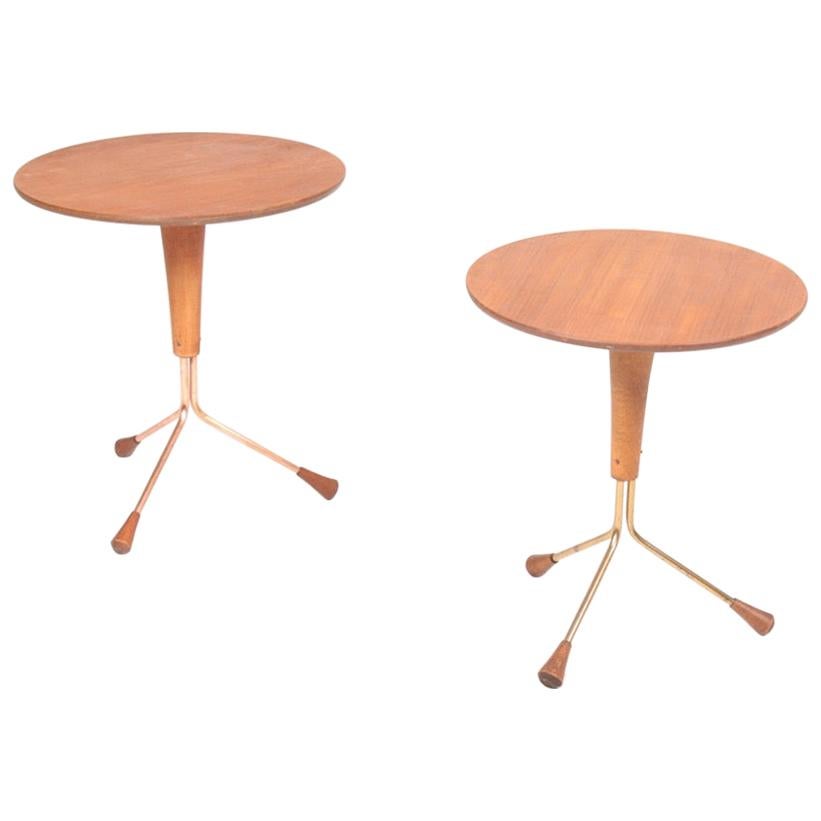 Pair of Midcentury Side Tables by Albert Larsson, 1960s