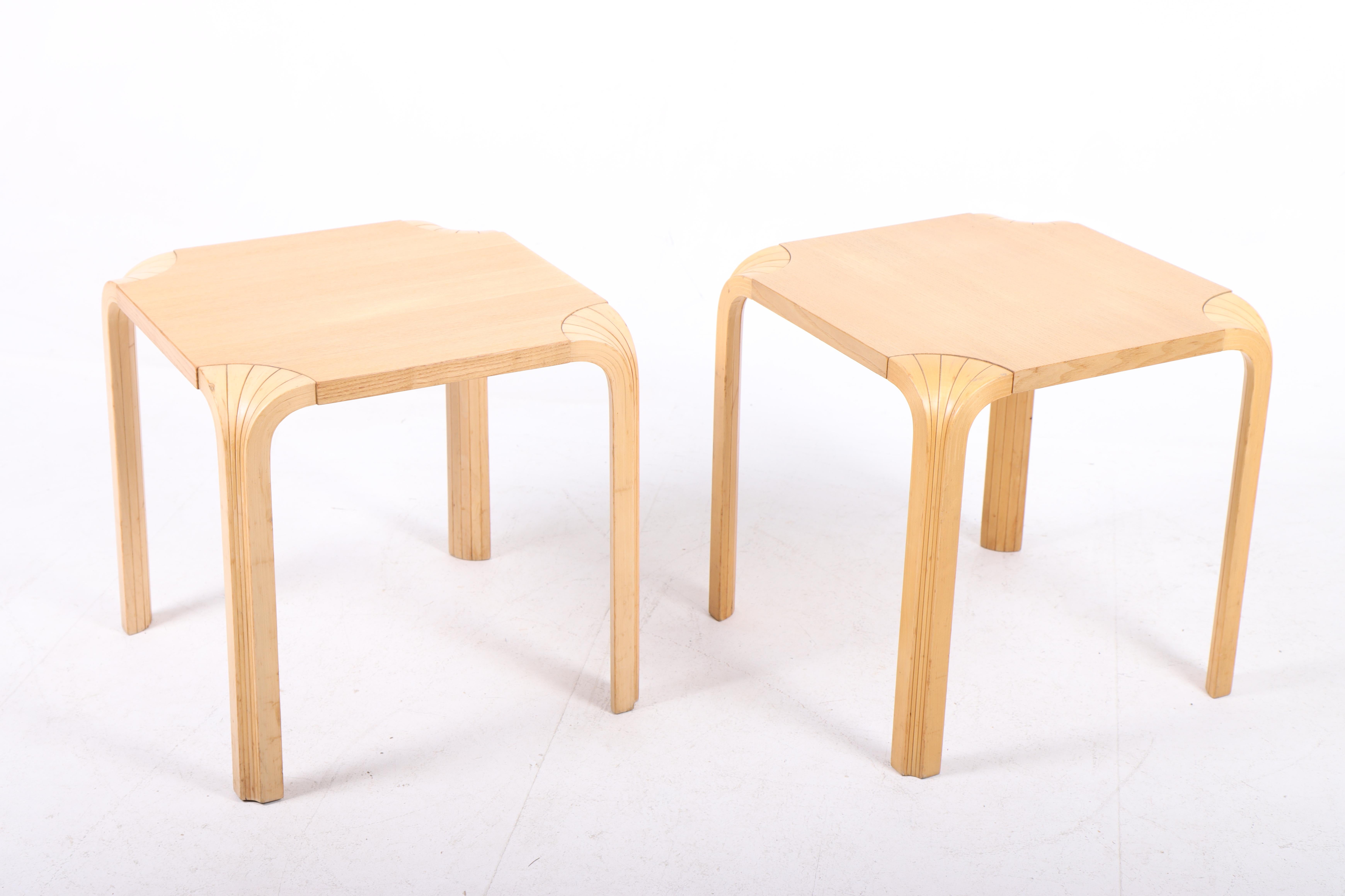 Mid-20th Century Pair of Midcentury Side Tables by Alvar Aalto, Finland, 1960s