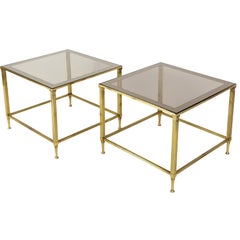 Pair of Midcentury Side Tables by Maison Jansen, France, 1950s
