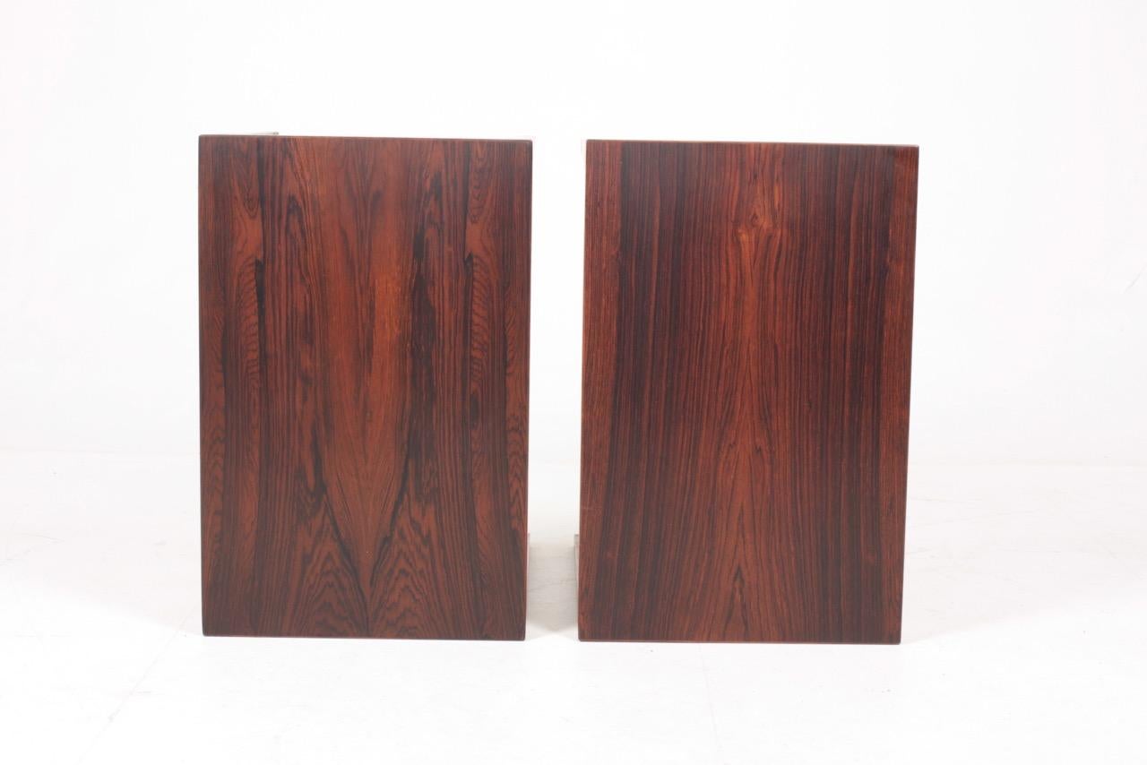 Pair of Midcentury Side Tables in Rosewood by Haslev, Danish Design, 1960s 2