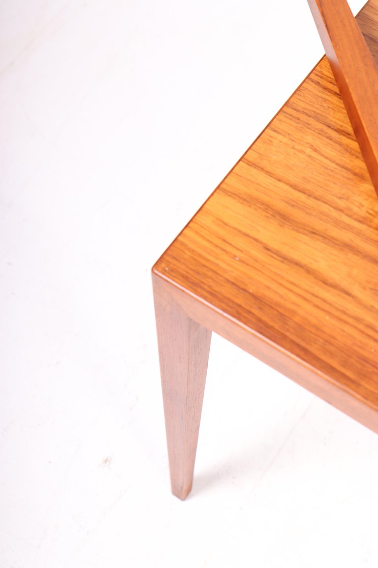 Pair of Midcentury Side Tables in Rosewood by Haslev, Danish Design