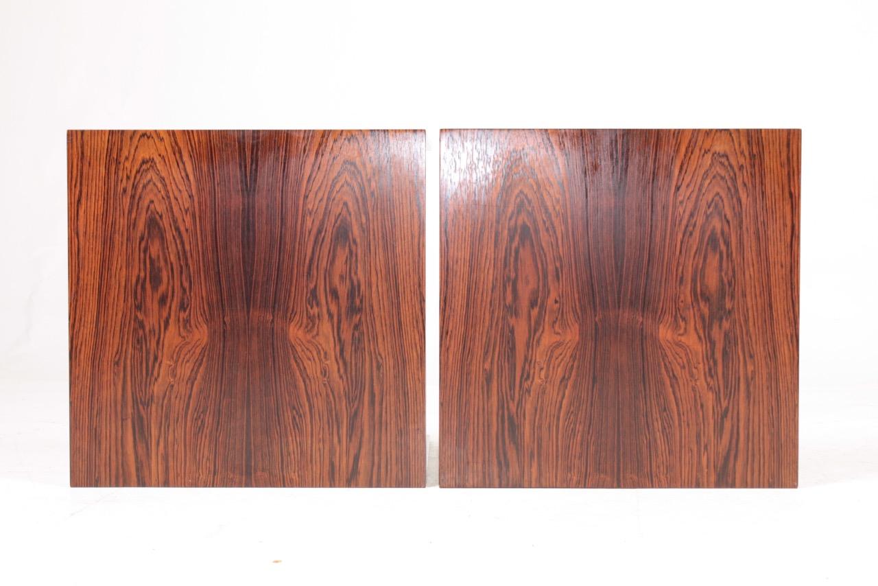 Pair of Midcentury Side Tables in Rosewood by Knud Joos, Danish Design, 1960s For Sale 2