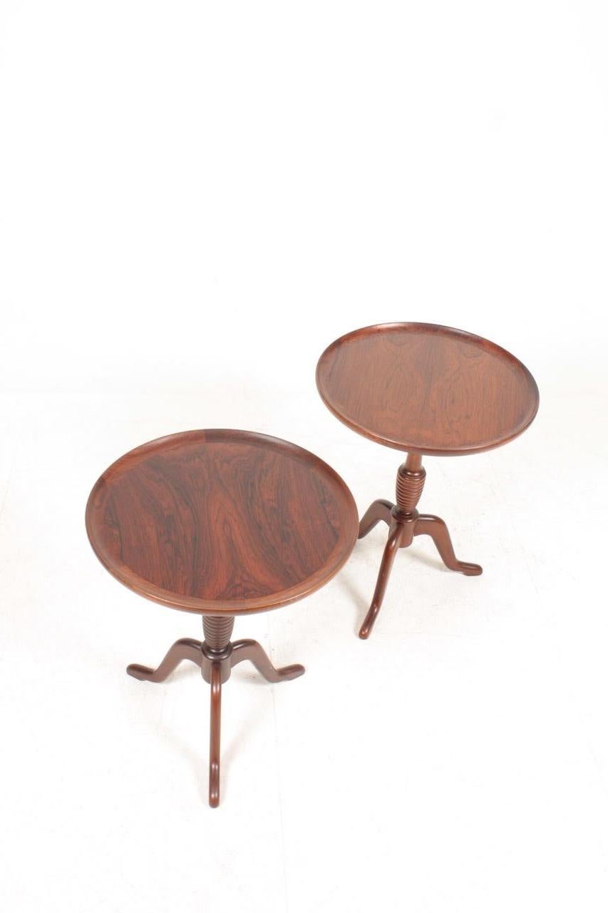 Pair of Midcentury Side Tables in Rosewood, Danish Design, 1950s For Sale 1