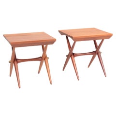 Pair of Midcentury Side Tables in Solid Teak, by Jens Quistgaard, 1960s