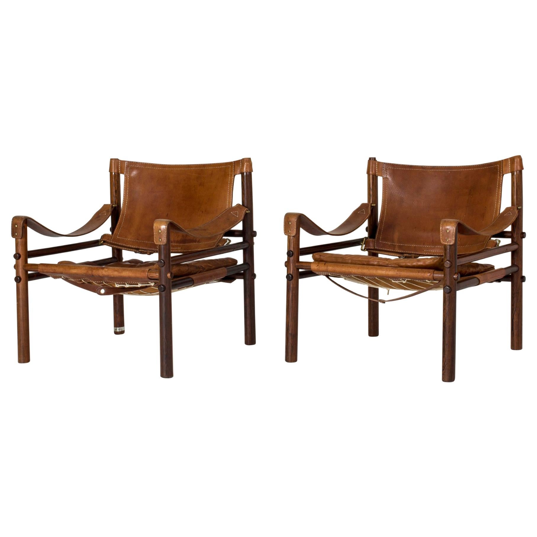 Pair of Midcentury "Sirocco" Lounge Chairs by Arne Norell