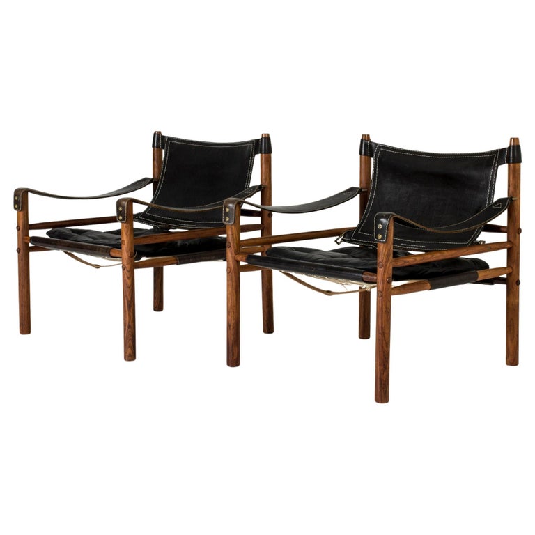 Pair of Midcentury "Sirocco" Lounge Chairs by Arne Norell, Sweden, 1960s For Sale