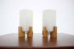 Pair of Midcentury Space Age Table Lamps "rockets" by Pokrok Zilina, 1970s