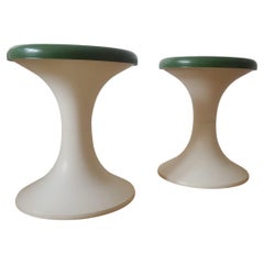 Pair of Mid Century Stools or Tabourets Tulip, Germany, 1970s