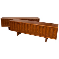 Pair of Midcentury Stunning Rosewood Sideboards by Gordon Russell