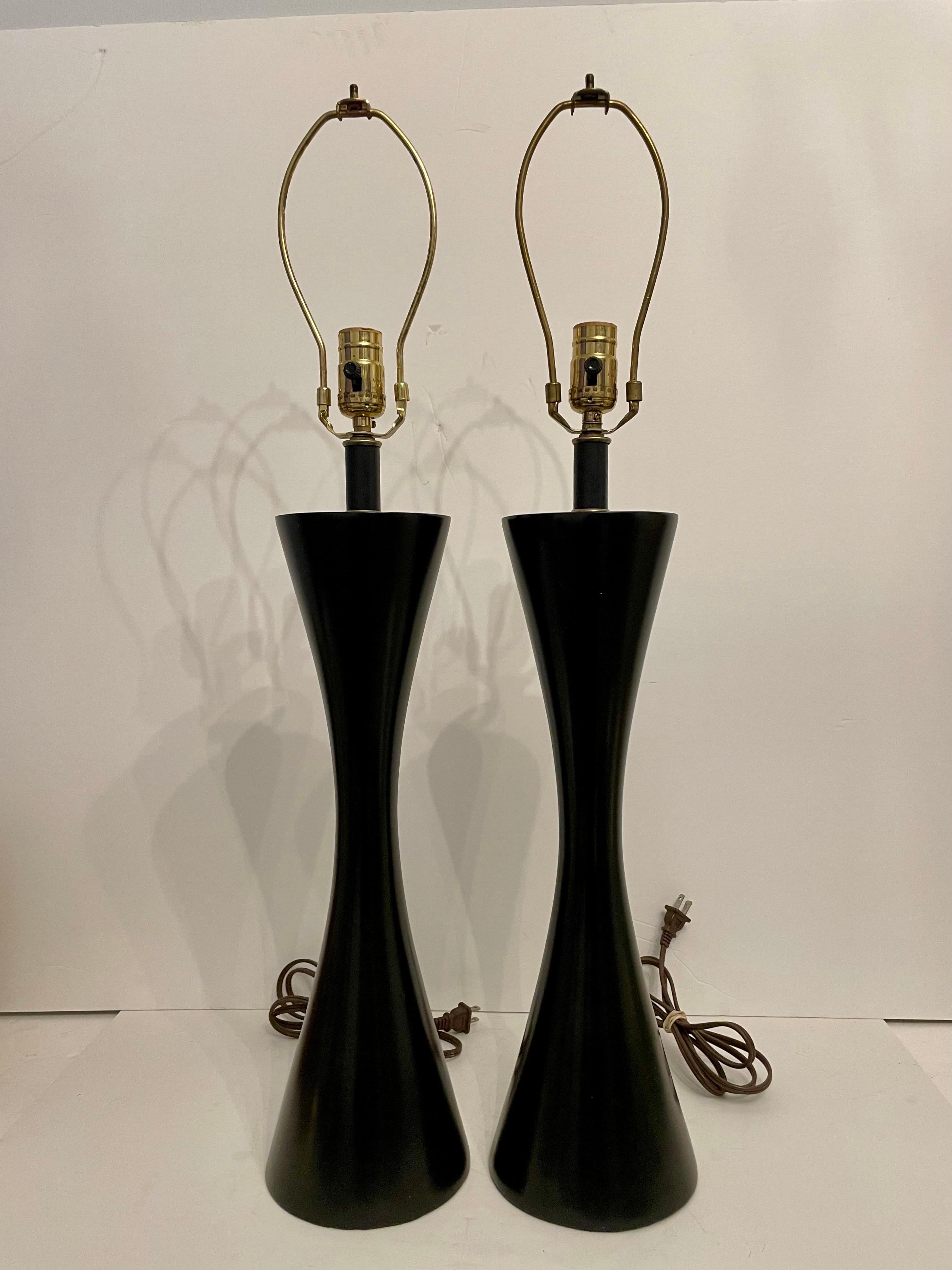Philippine Pair of Midcentury Style Palecek  Lamps For Sale