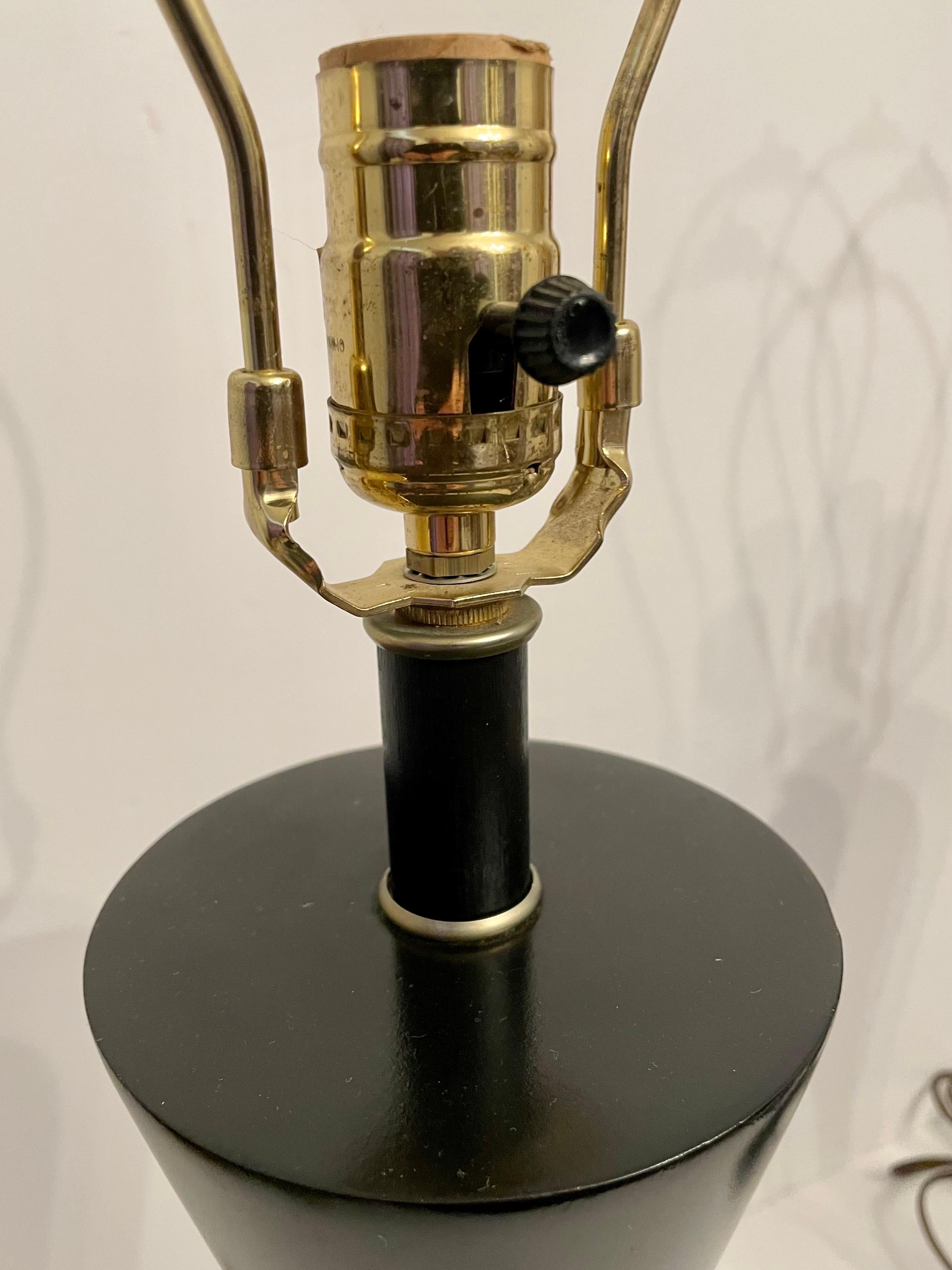 20ième siècle Paire de Palecek de style Midcentury  Lampes en vente