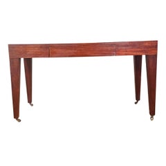 Pair of Midcentury Style Single Drawer Wood Consoles